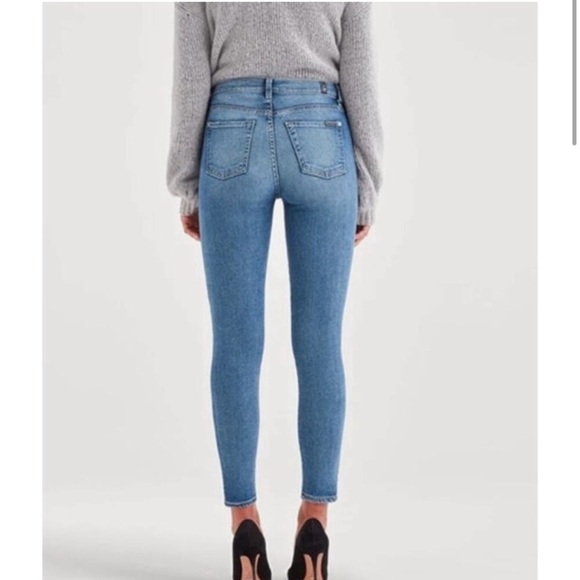 The High Waist Ankle Skinny Jeans in Luxe - Picture 2 of 7